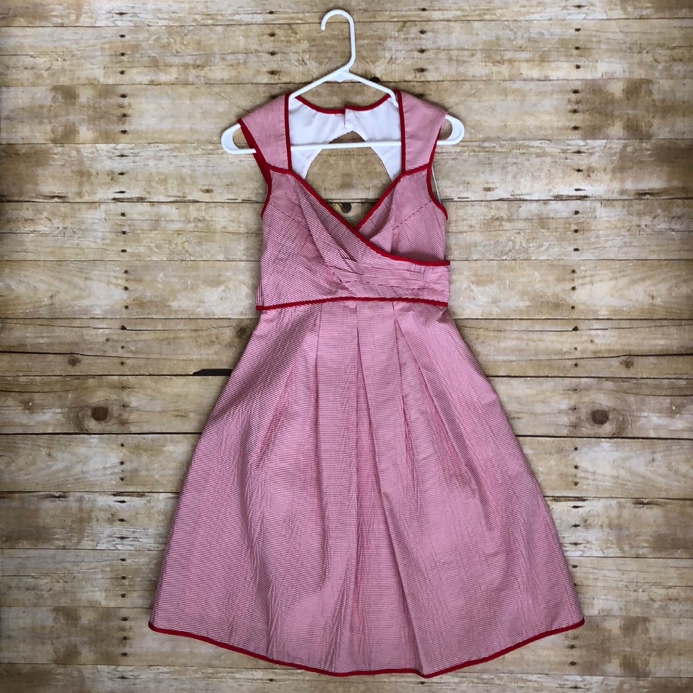 London Times Red & White Pinup Dress